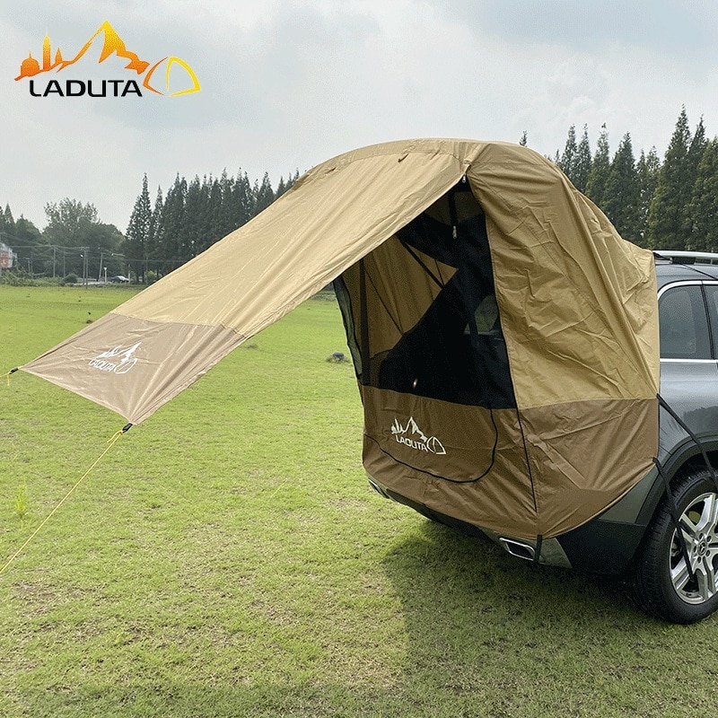Cheap Goat Tents LADUTA Car Trunk Tent Sunshade Rainproof Tailgate Shade Awning Tent for Car Self Driving Tour Barbecue Outdoor Camping Tents 